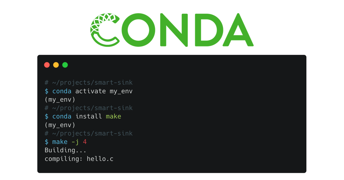 conda install package into a specific environment