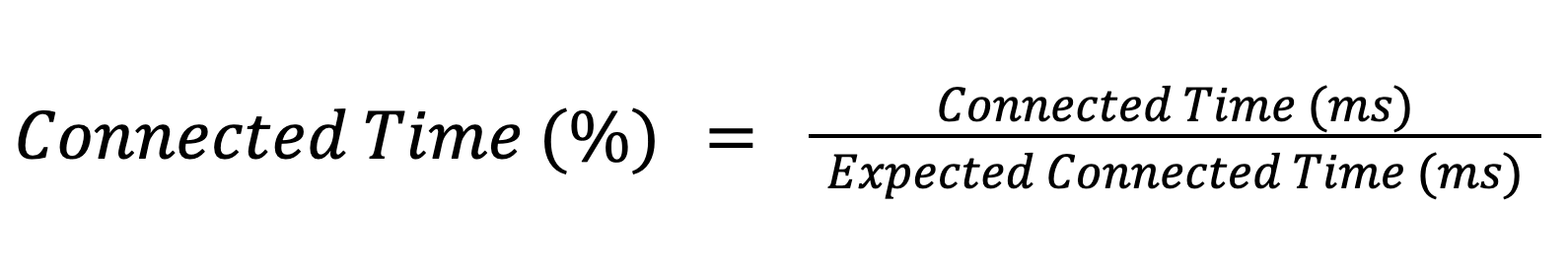 Equation for Connected Time metric